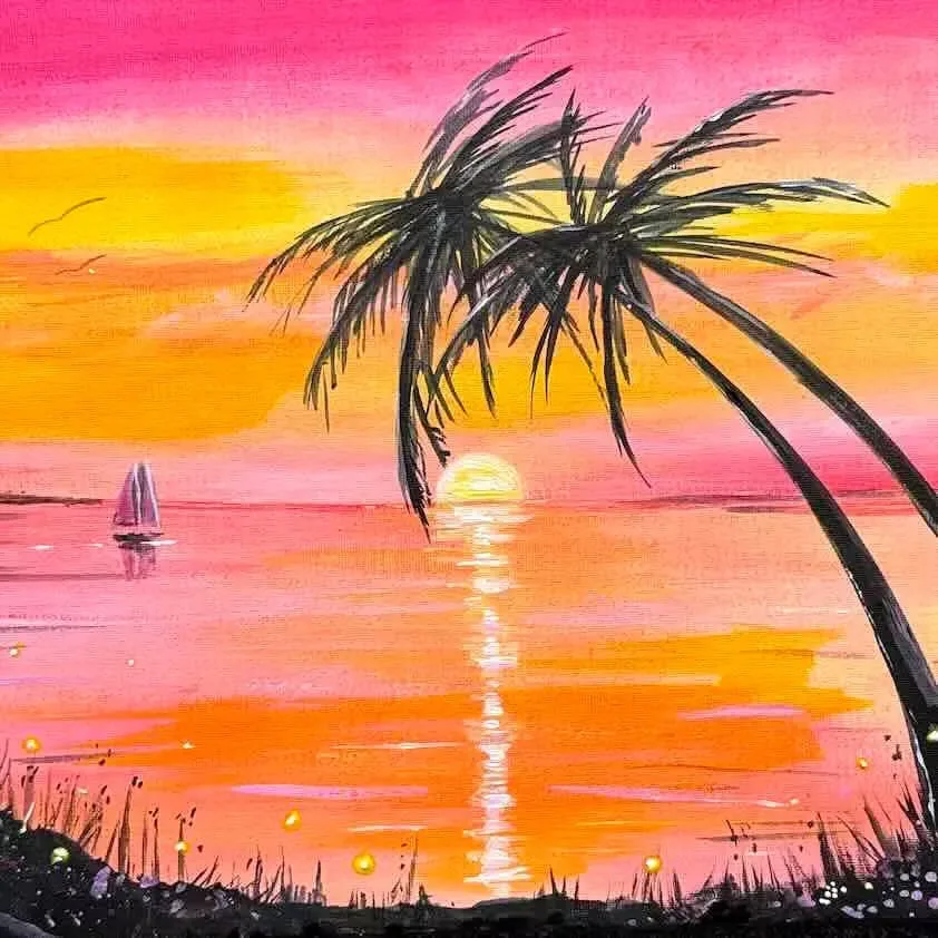 Sip & Paint Night - Paint A Tropical Bay