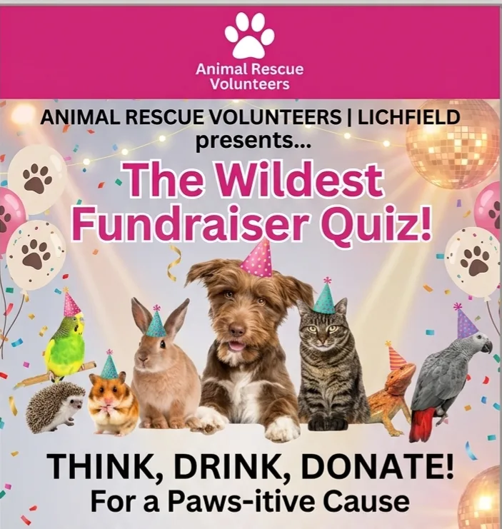 Lichfield -  Animal Rescue Volunteers Charity Quiz