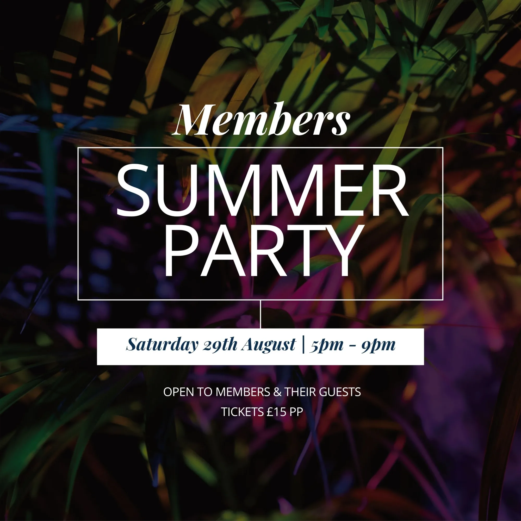 Members Summer Party