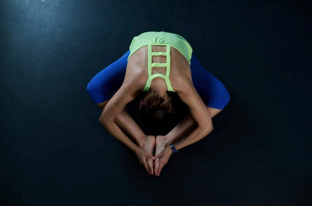 lady performing stretch